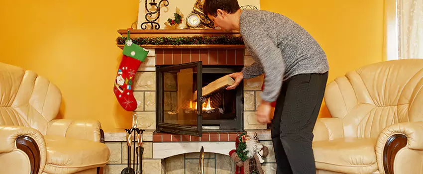Rusted Metal Fireplace Restoration in Golden, Colorado
